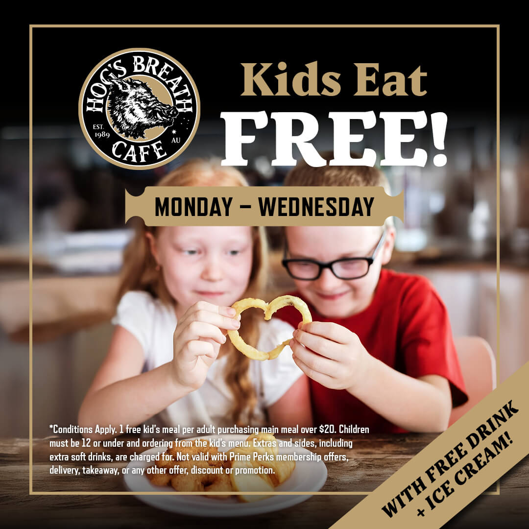 Kids Eat Free Mon - Wed At HBC Cairns